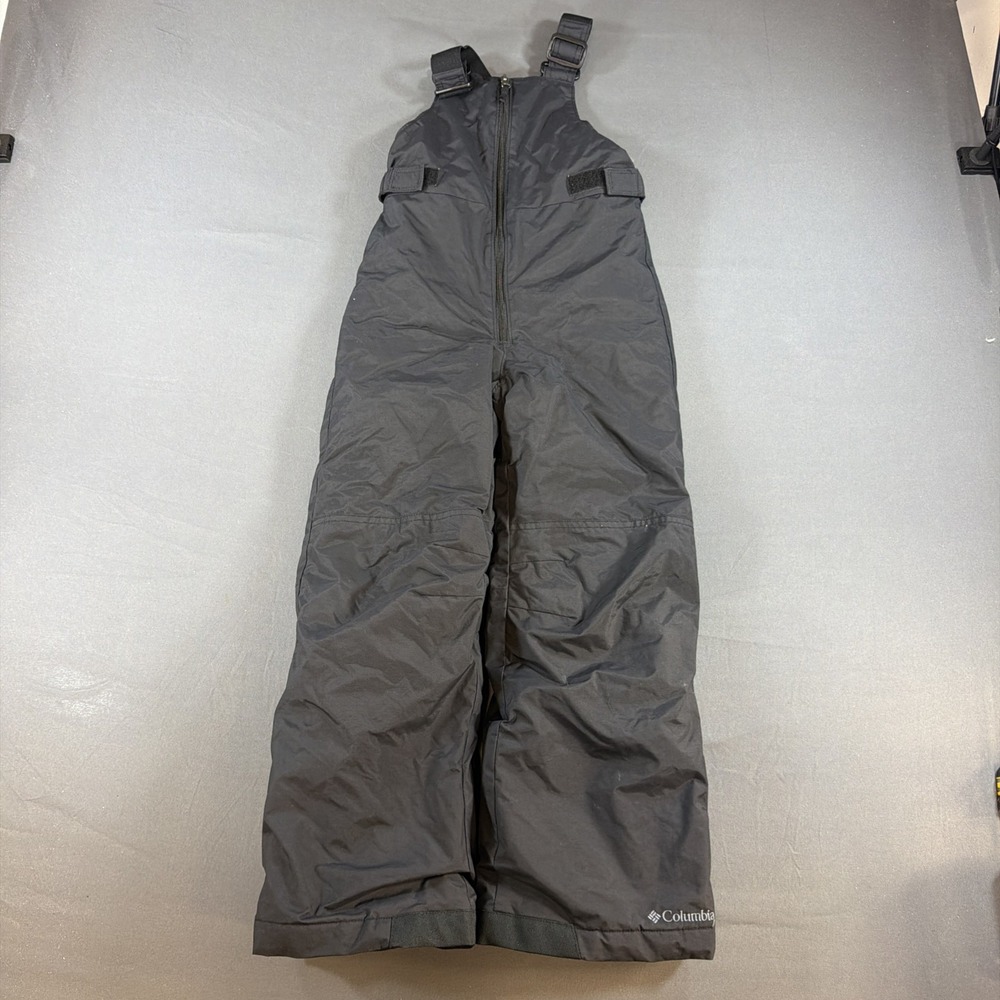 COLUMBIA KIDS SNOWSLOPE II BIBS SNOW PANTS BLACK BIG KIDS YOUTH SZ Small